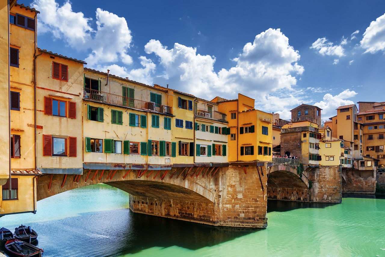 Ponte Vecchio bridge in Florence, Italy