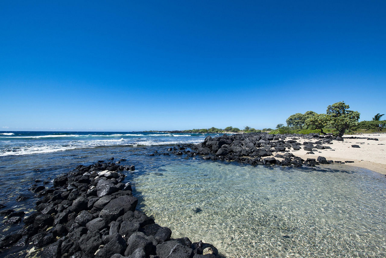 A rocky beach at Kaloko-Honokohau National Park