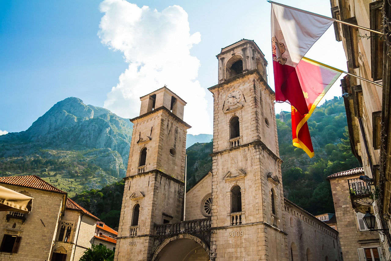 The Kotor Cathedral in Kotor, Montenegro