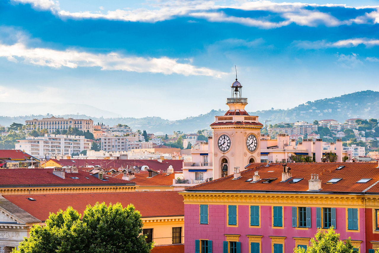 View of the cityscape in Nice, France