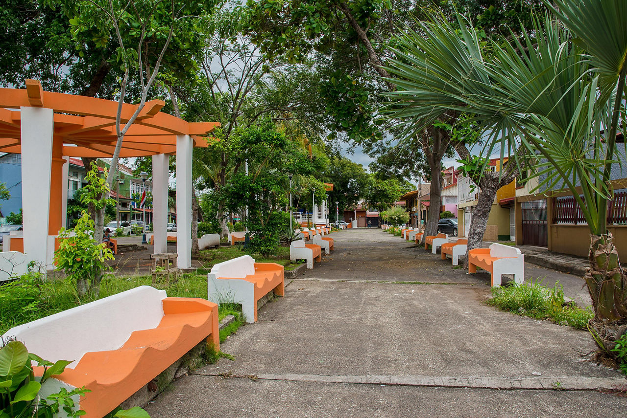 Public square in Puntarenas, Costa Rica
