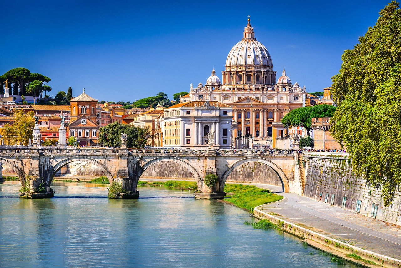 The Vatican dome in Italy
