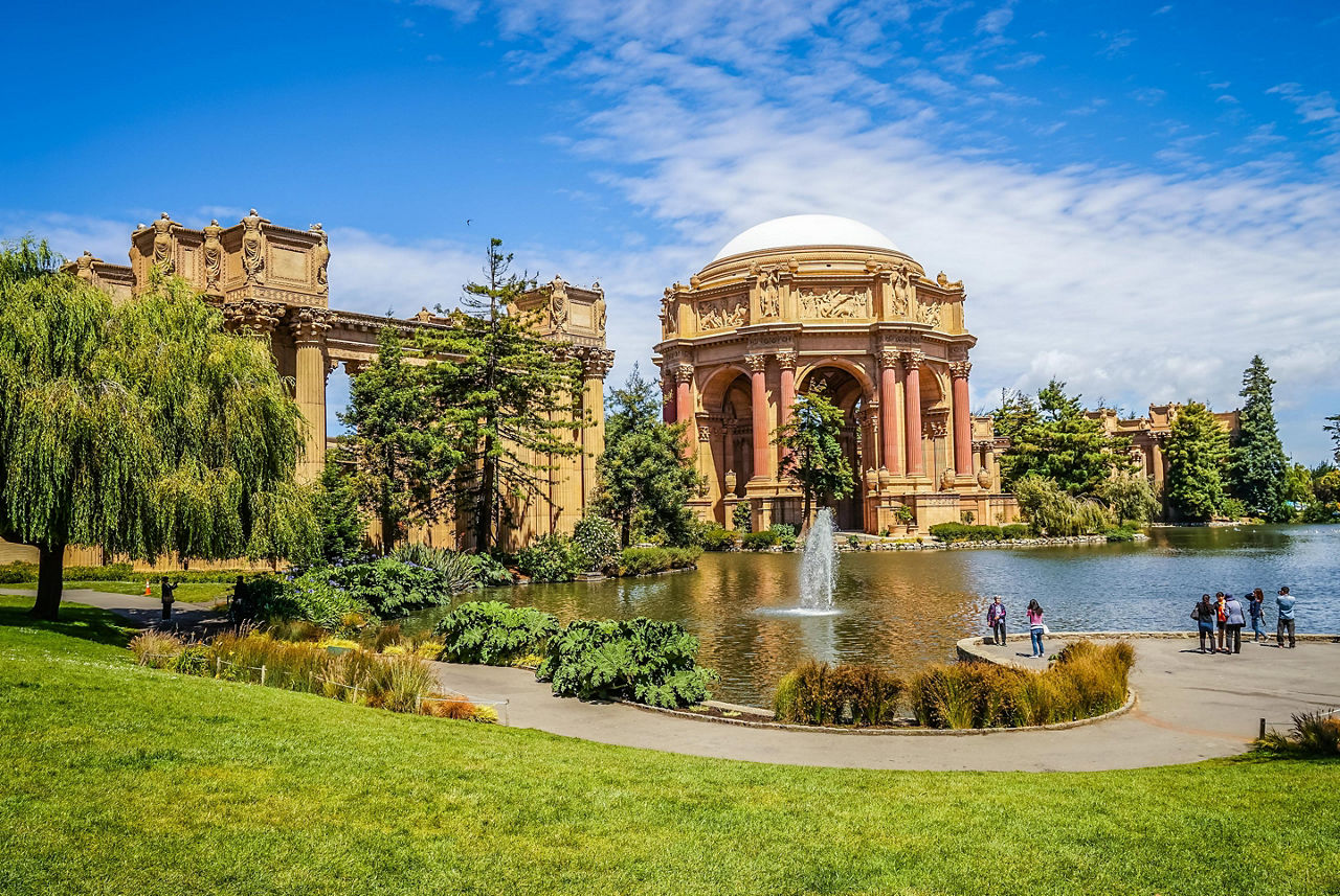 Palace of Fine Arts in San Francisco, California