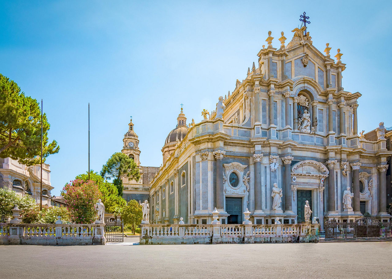 The Cathedral of Santa Agatha in Catania, Italy