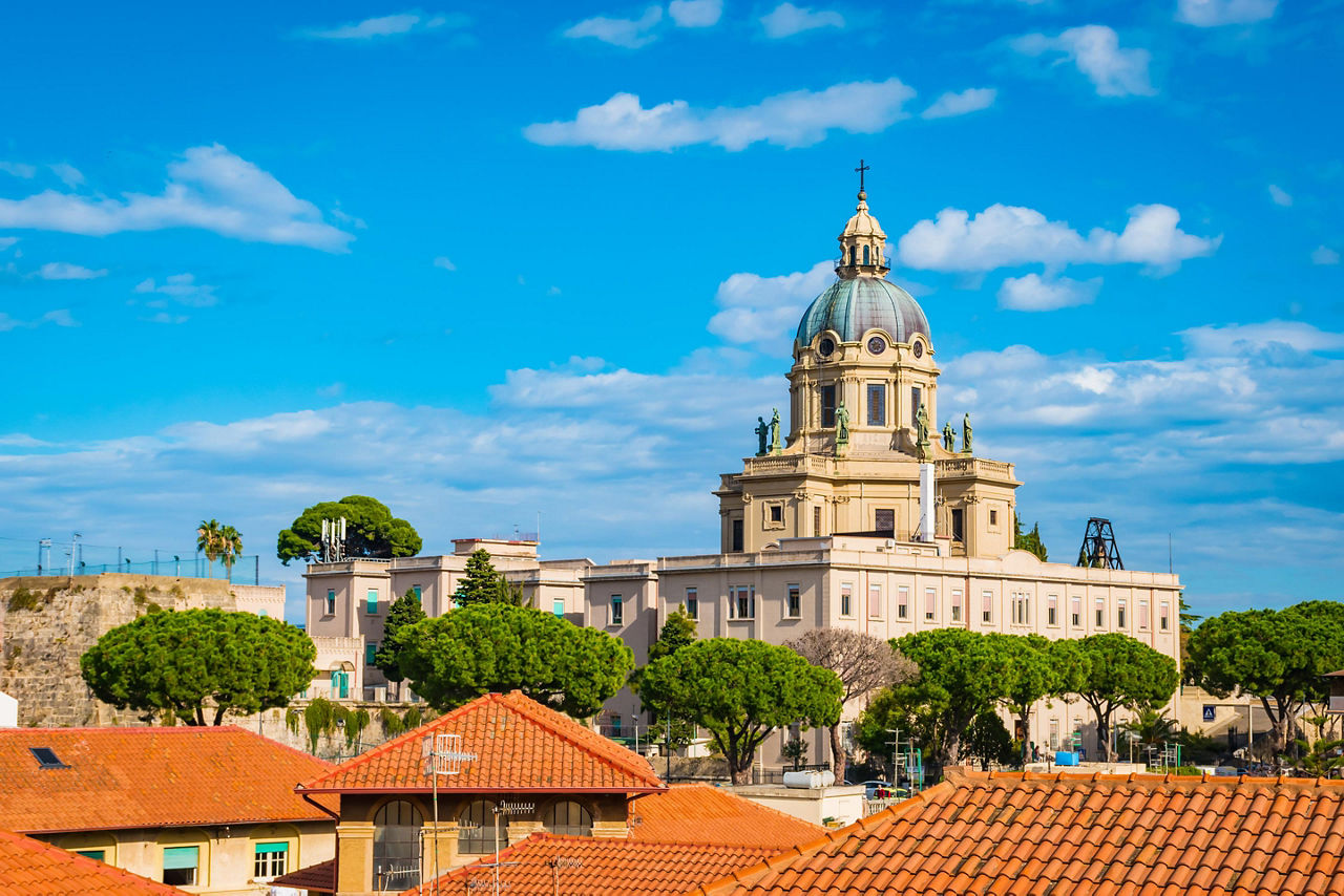 Christ the King of Montalto church in Sicily (Messina), Italy