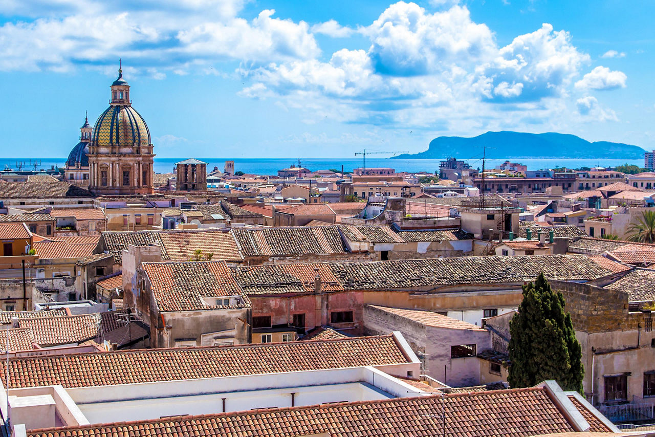 View of the Palermo cityscape