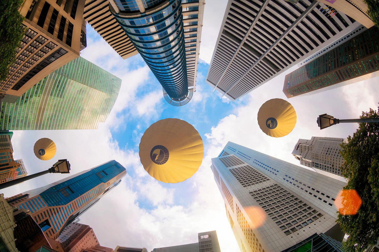 Central business district of Singapore