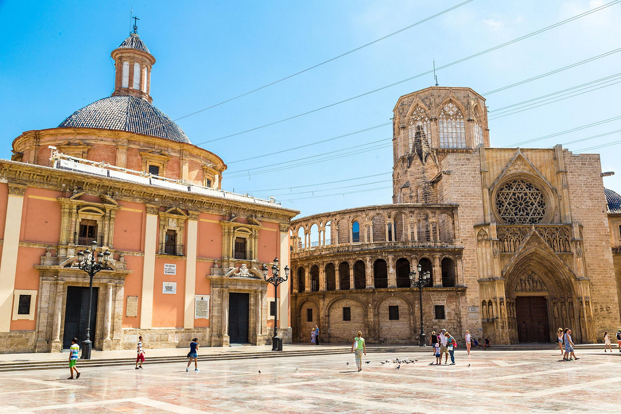 Saint Mary's Square in Valencia, Spain