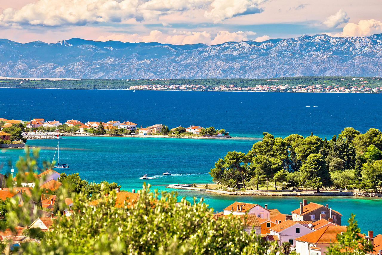 Islands off the coast of Zadar, Croatia