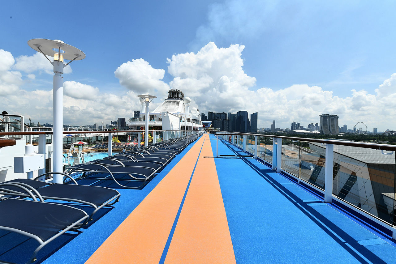 Running Track by Sun Tan Beds