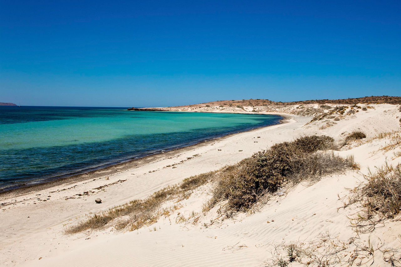 Tecolote beach, La Paz, Baja California, Mexico