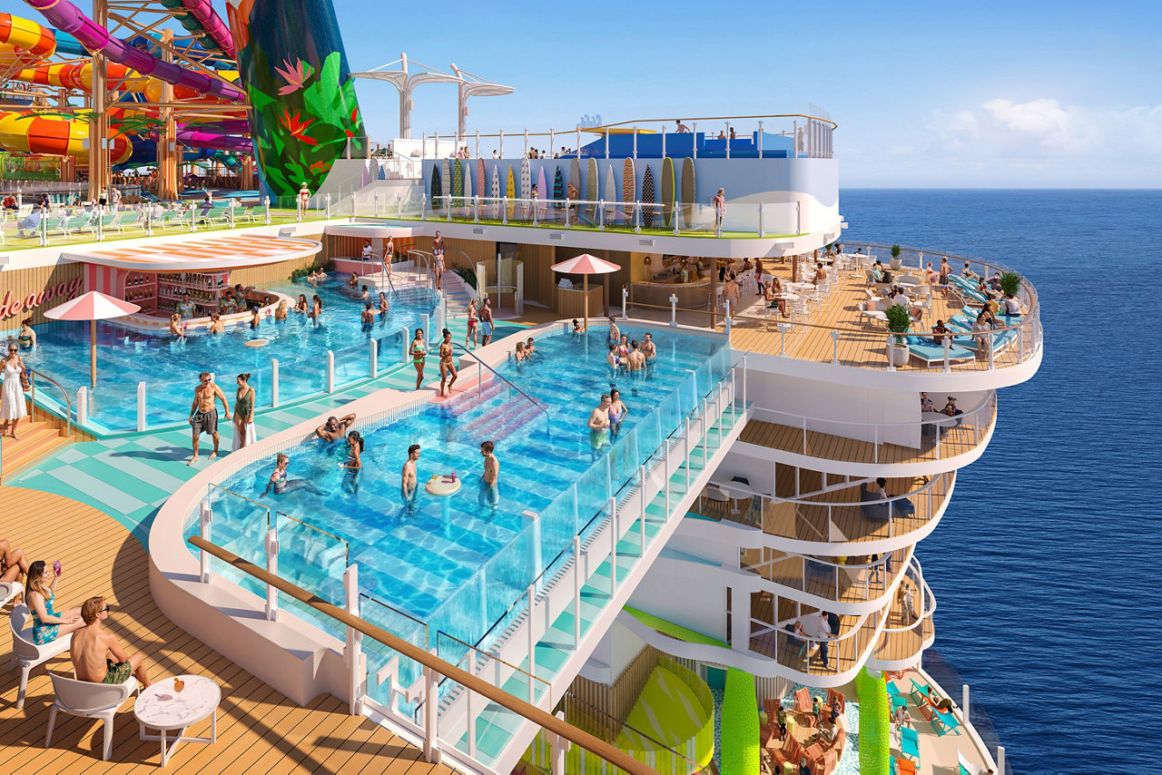 Hero of the Seas Hideaway pool, render