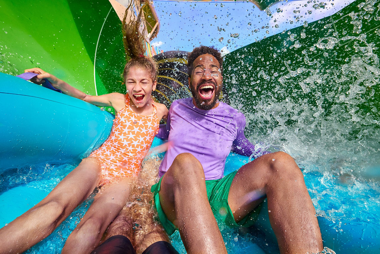 Father and Daughter at Cat6 Waterpark