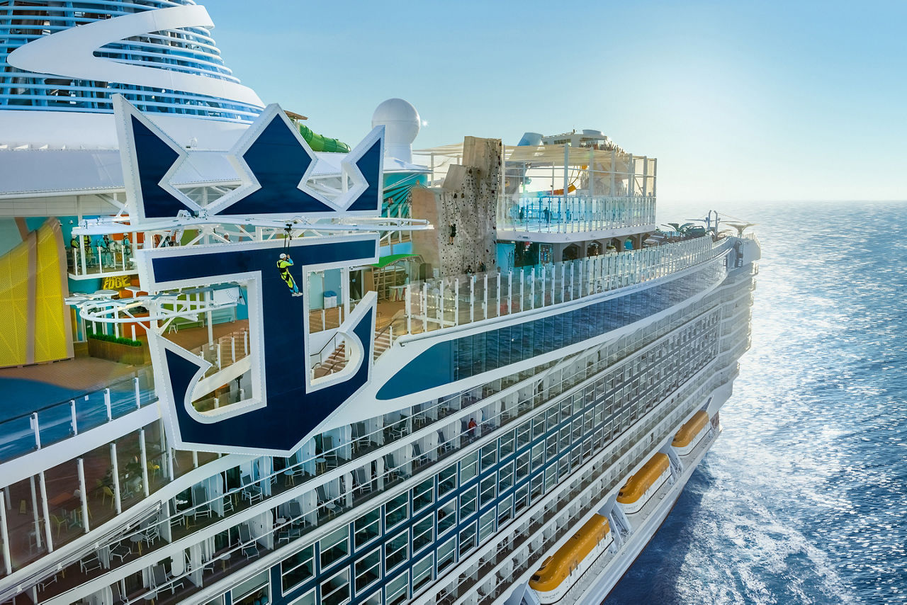 Icon of the Seas Crown Edge Aerial