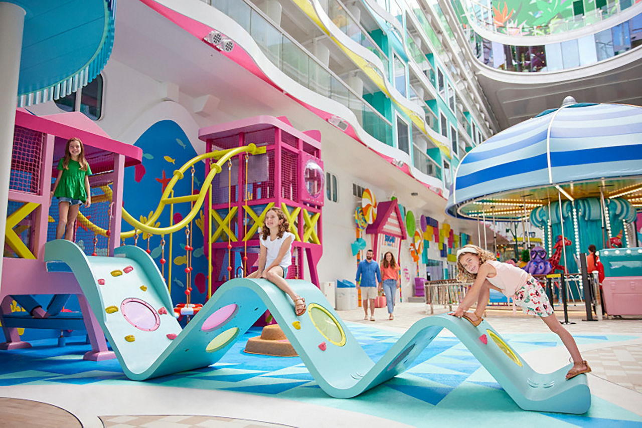 icon of the seas surfside playscape kids playing