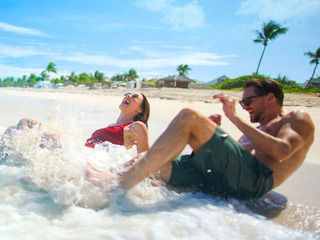 couple by the beach st martin 320x240