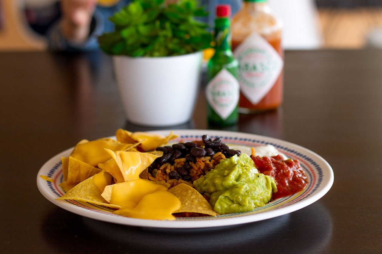Fresh nachos from El Loco Fresh Mexican Cuisine onboard Royal Caribbean cruises