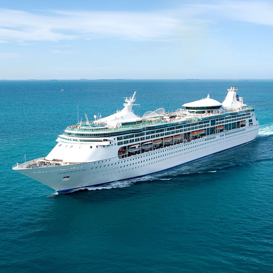 Enchantment of the Seas, Aerial View, Bahamas and Caribbean Cruise Destinations