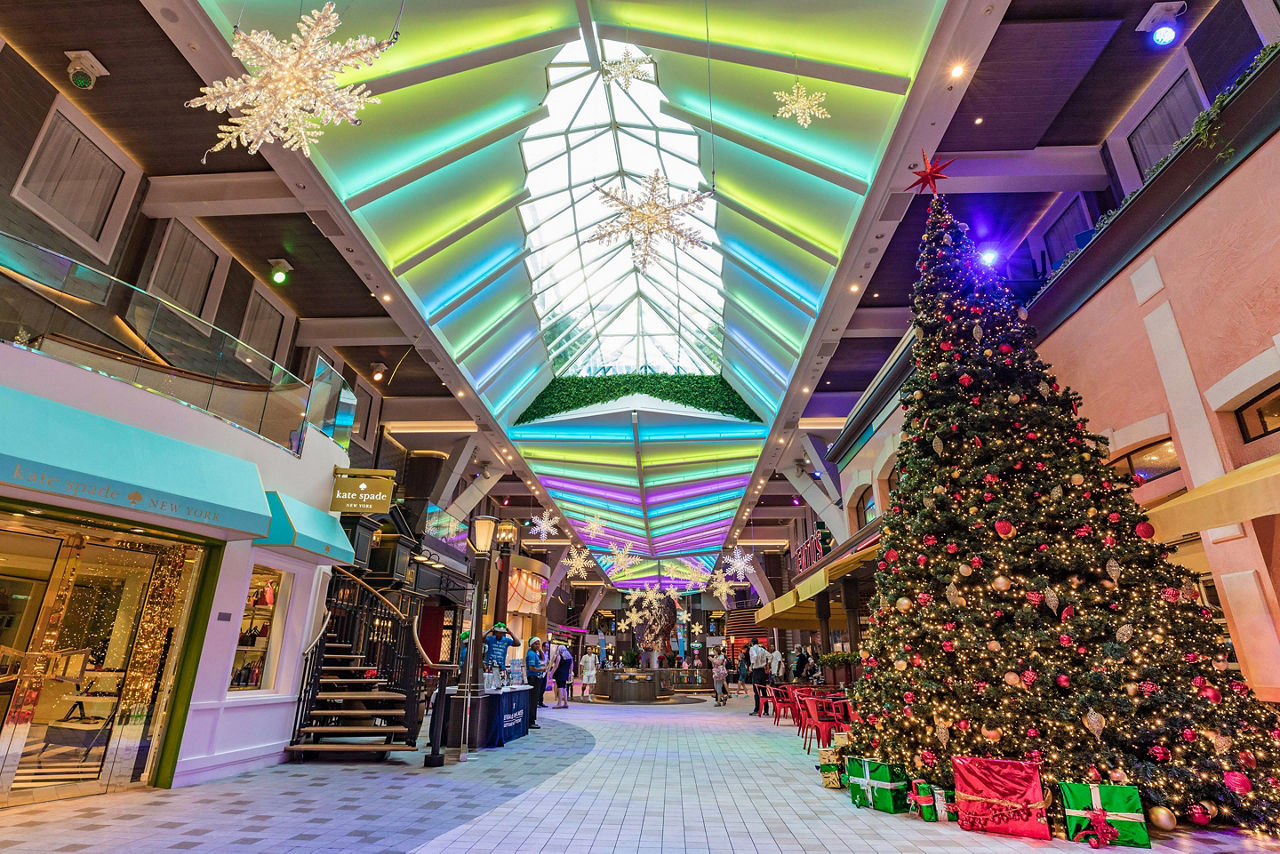 Holiday Decorations on Royal Promenade