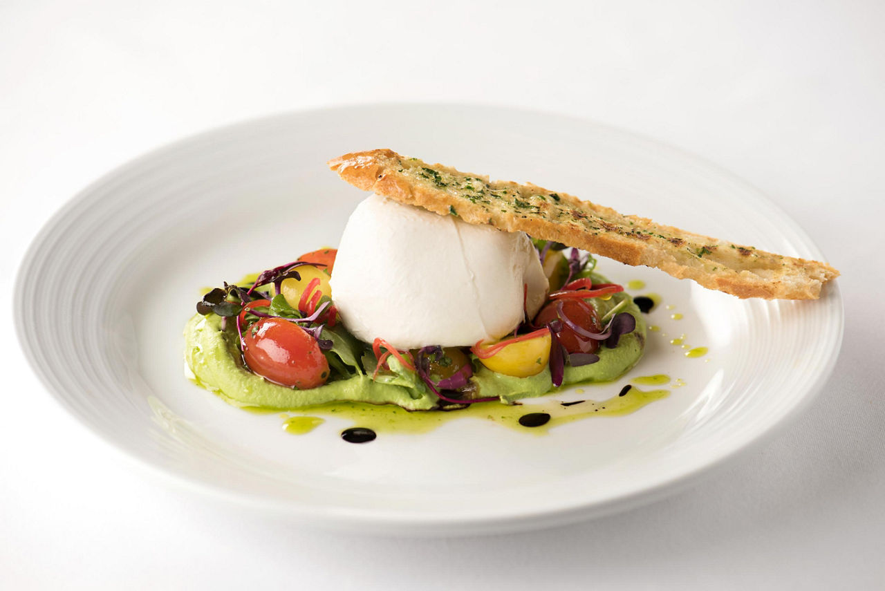 A mozzarella salad at the Main Dining Room