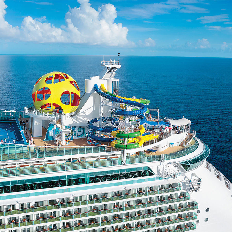 Mariner of the seas side of the ship