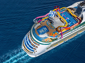 Navigator of the Seas Aft Aerial Gradiant