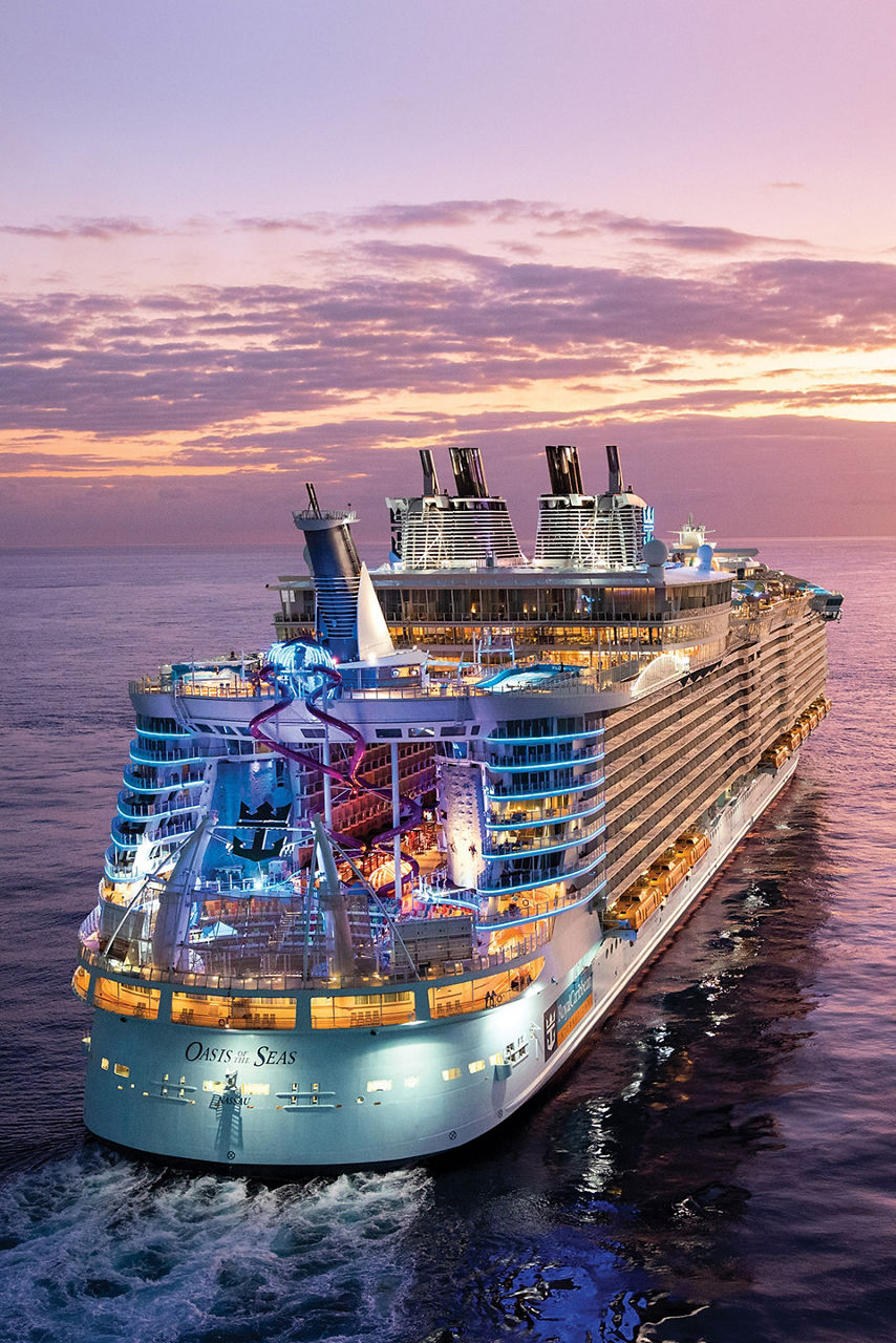 Oasis Class, Oasis of the Seas, Amplified Sunset Aerial