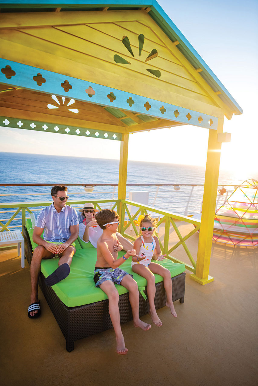 Oasis of the Seas Pool Cabana Family Tanning