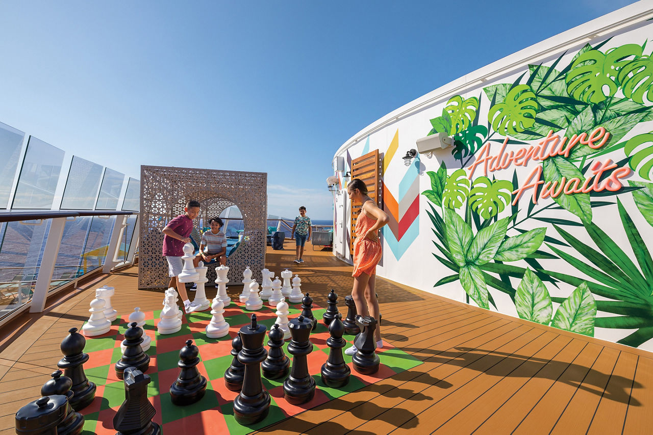 Teens Playing Outdoor Chess