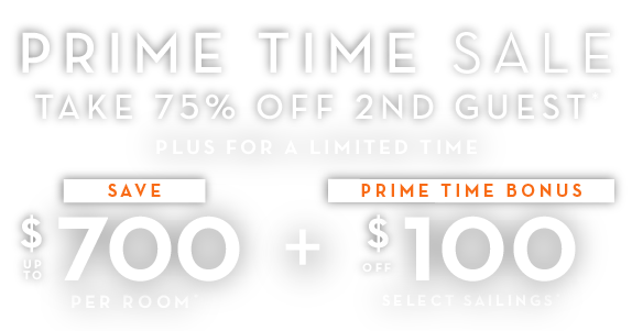 prime time sale 100savings