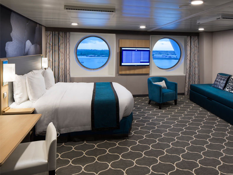 Family Ocean View Stateroom Cat. FO - Room #11128 Deck 11 Forward Portside
Harmony of the Seas - Royal Caribbean International