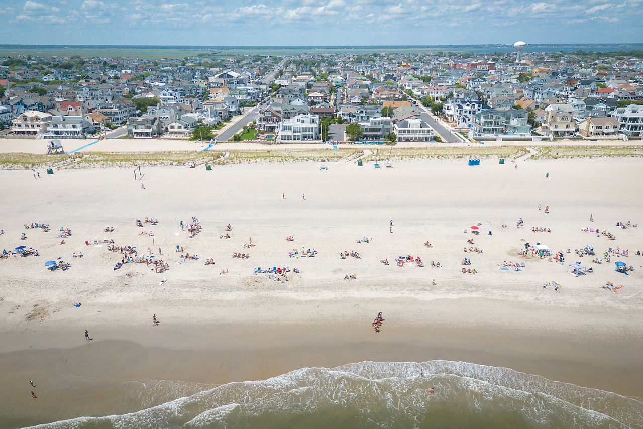 Aerial Drone of Ocean City New Jersey 