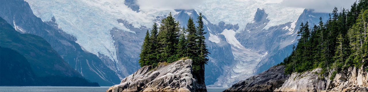 Alaska Fjord with Glacier