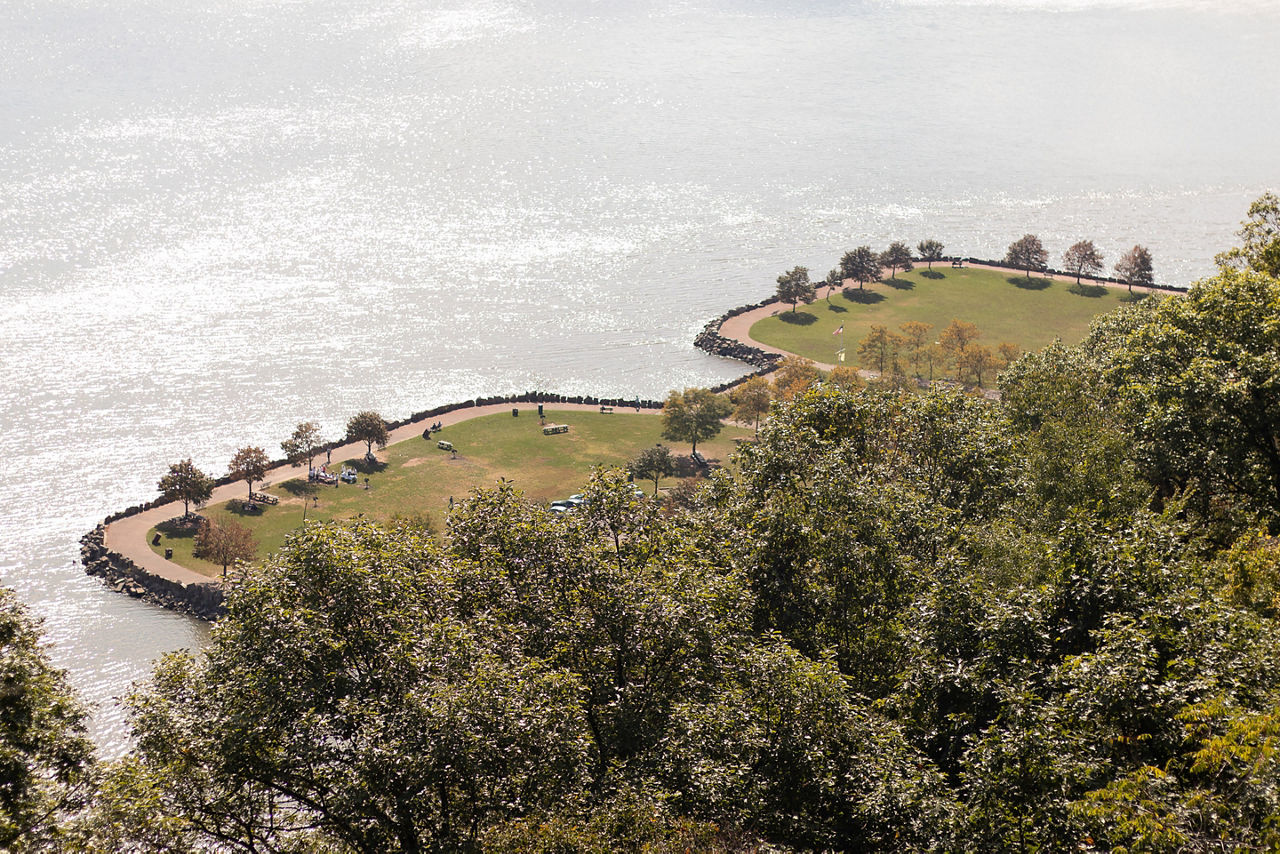 Arial View of Palisades Interstate Park, New Jersey