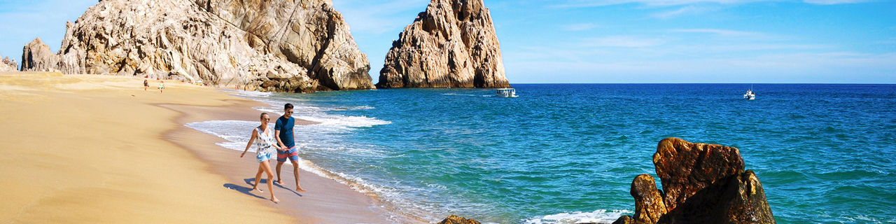 Couple Strolling by the Beach, Cabo San Lucas, Mexico