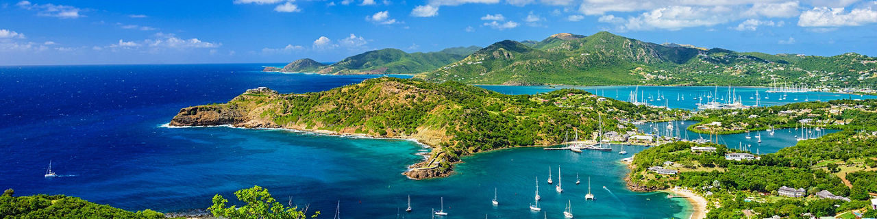 Aerial View of Caribbean Bay