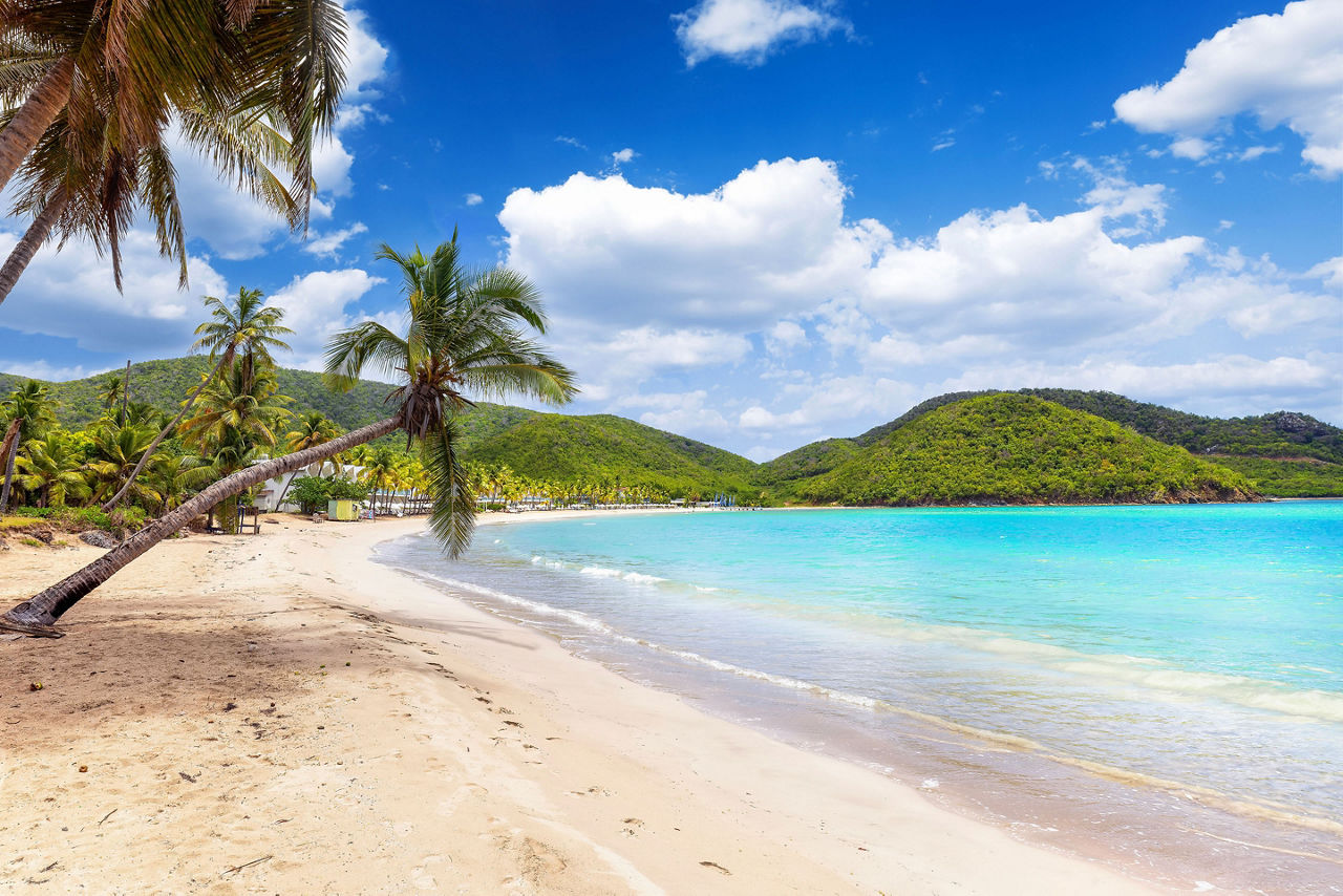 Carlisle Bay at the Caribbean islands