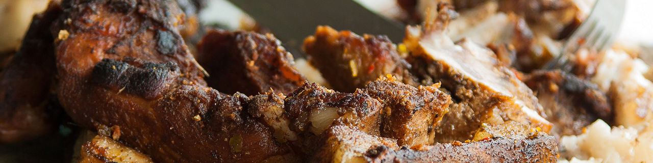 Jamaican Roadside Vendor Jerk Chicken