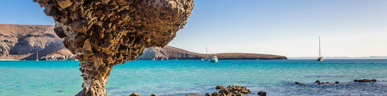 Rocky Beach in La Paz Mexico