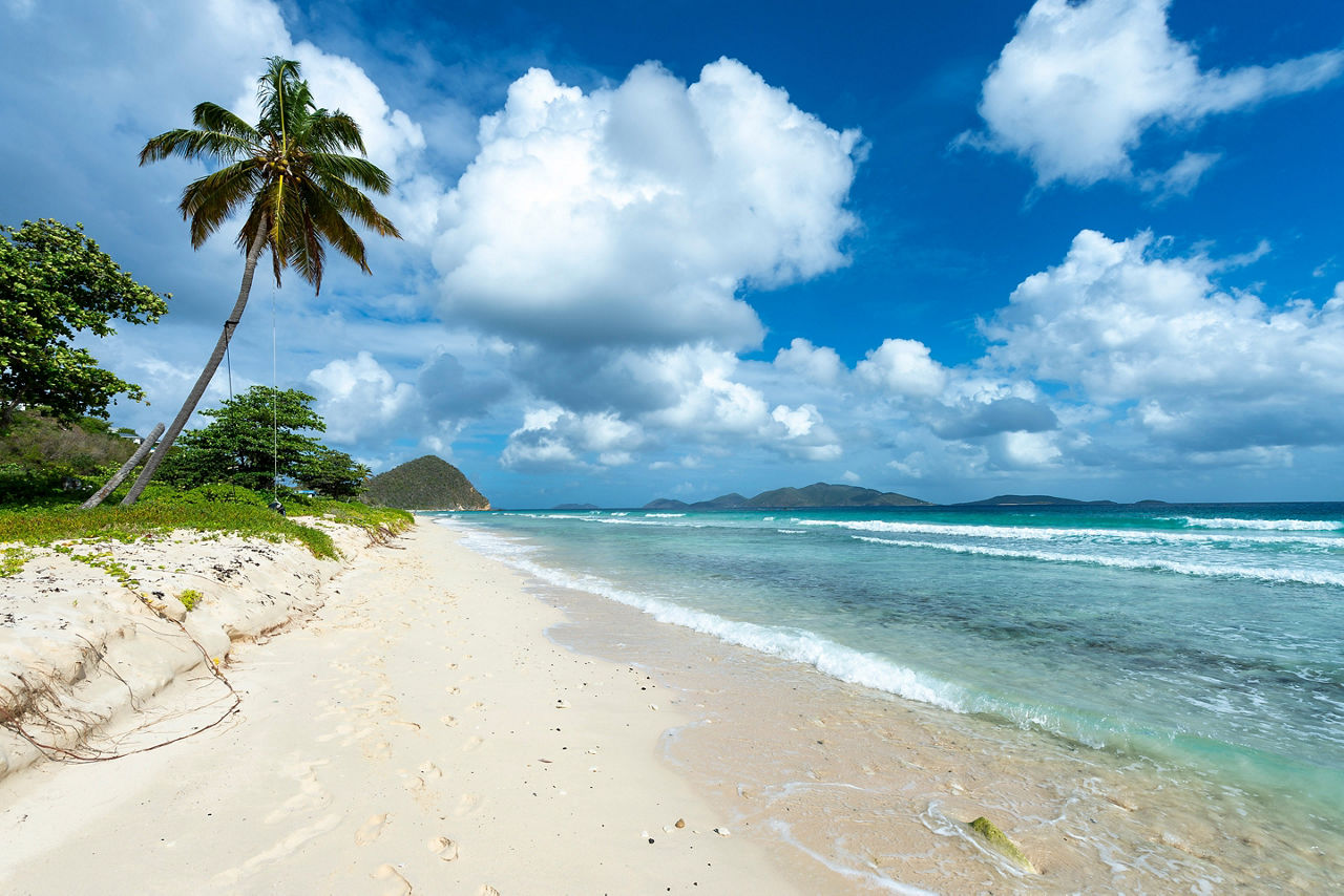 Long Bay beach on Tortola