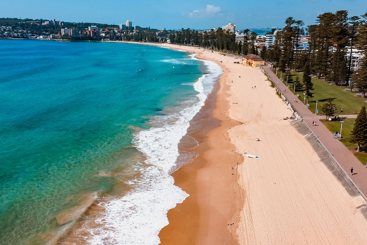Manly Beach Sydney Australia Aerial