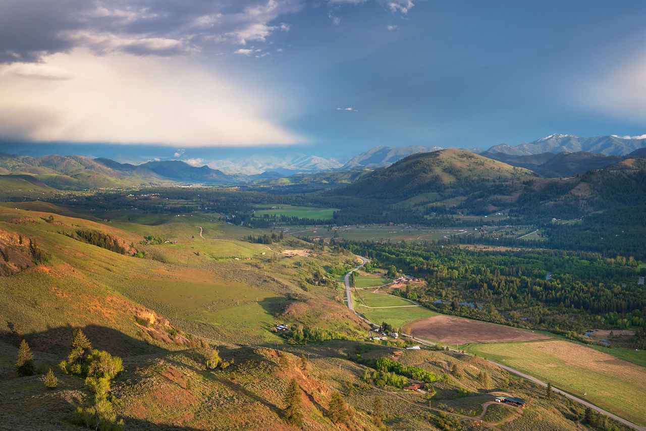 View of the Methow Valley, North Cascades, Washington State