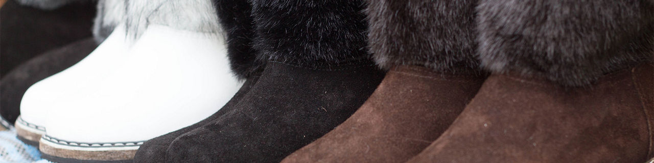 Mukluks, high fur boots