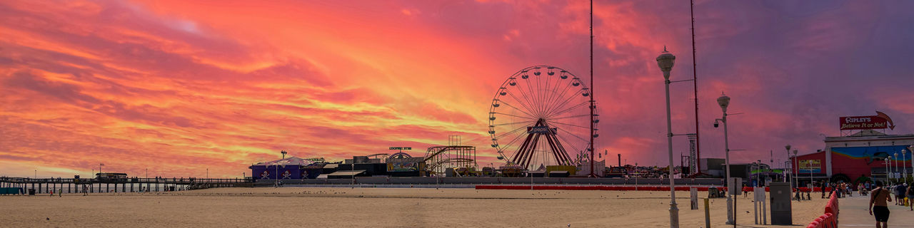 The Ocean City Boardwalk in Ocean City Maryland USA