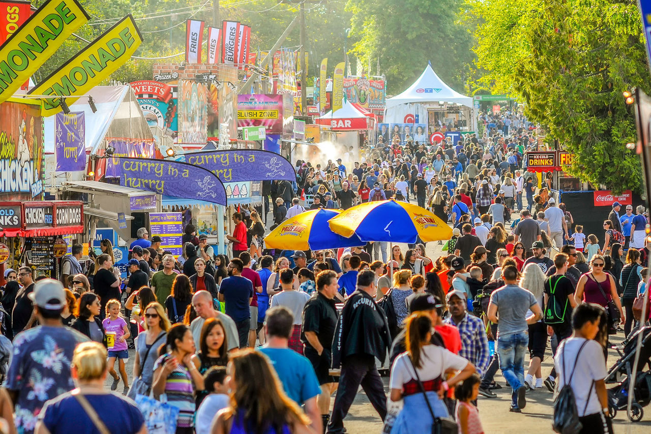 Thousands enjoy a beautiful day at the Pacific National Exhibition