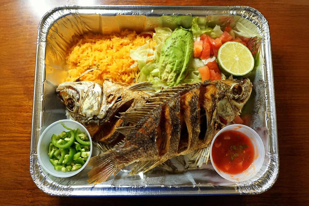 Pescado Frito, a Dominican dish