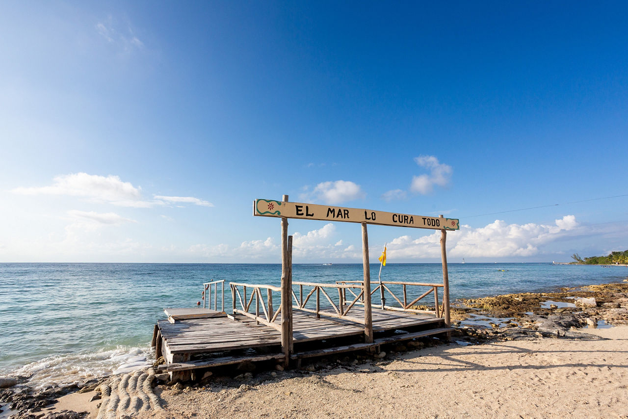 Playa Uvas pier, Cozumel
