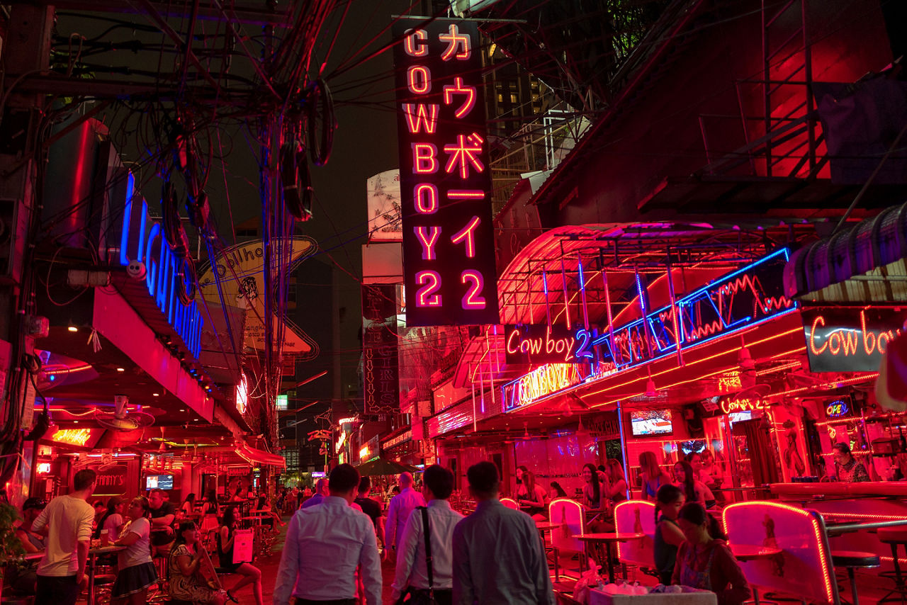 Soi Cowboy Red Light District in Bangkok