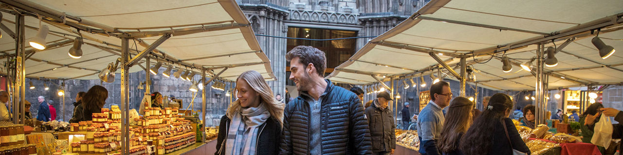 Spain Barcelona Local Fresh Market Shopping