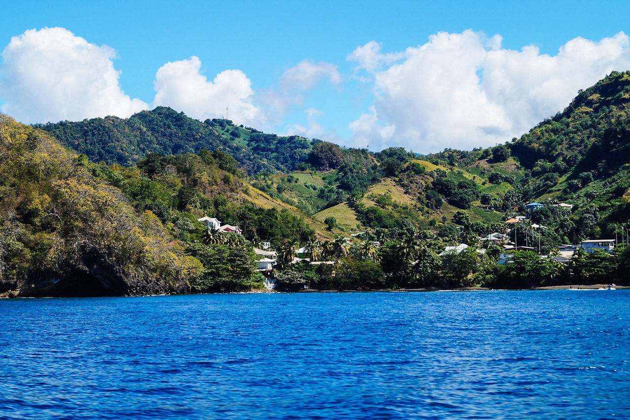 Wallilabou Bay Saint Vincent and the Grenadines in the caribbean sea